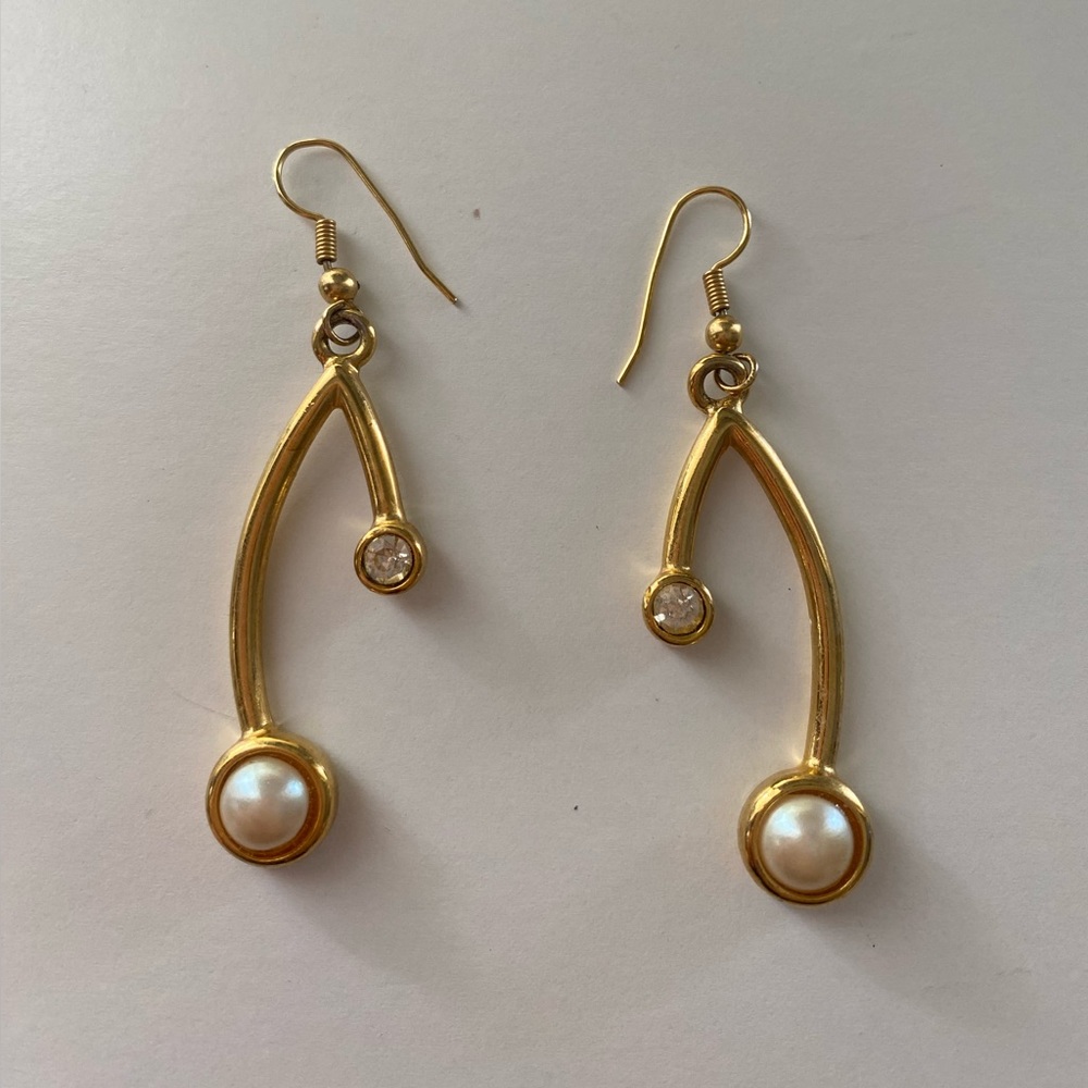 vintage gold earrings